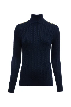 Seattle Roll Neck Cable Knit