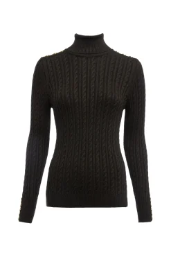 Seattle Roll Neck Cable Knit