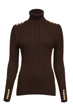 Seattle Roll Neck Cable Knit