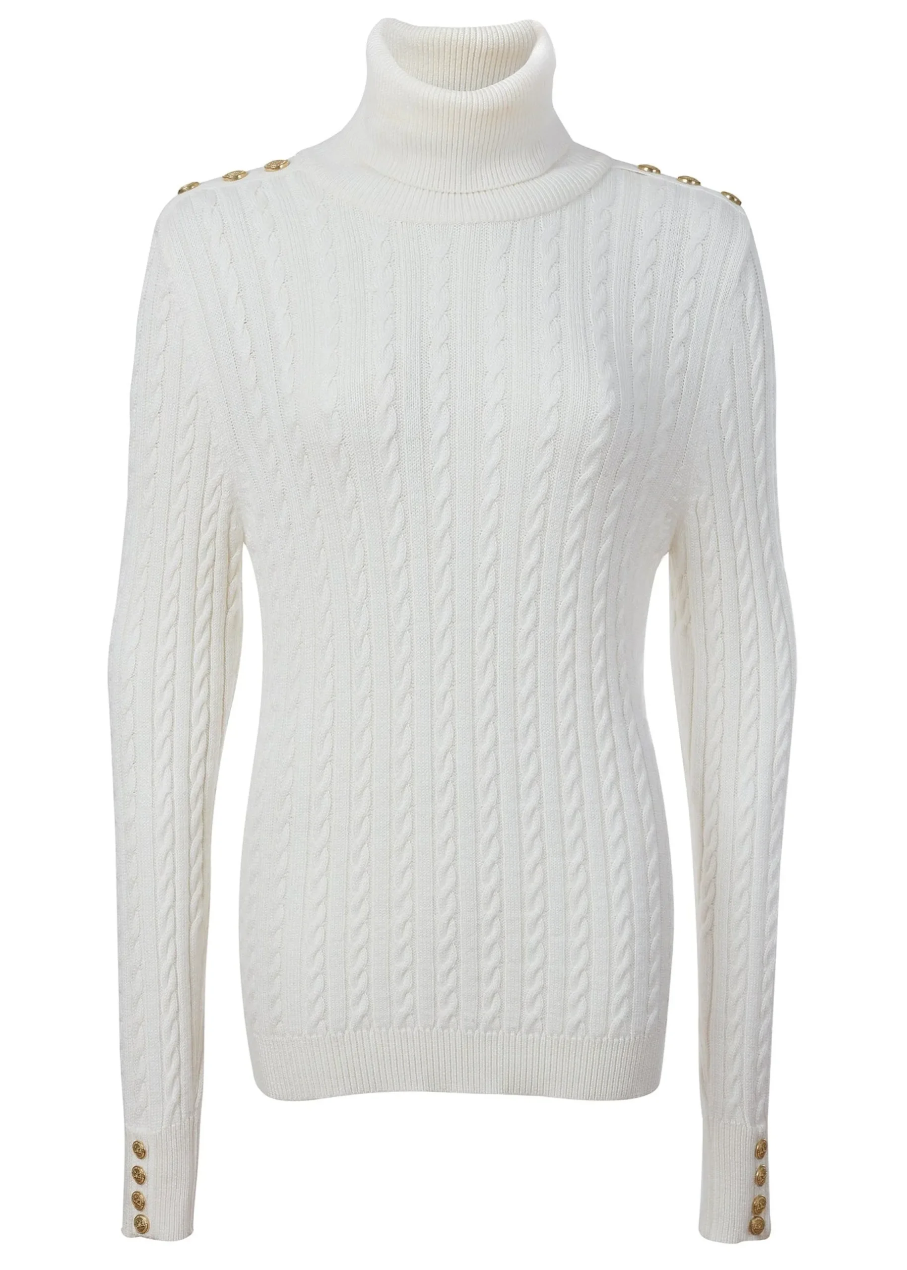 Seattle Roll Neck Cable Knit