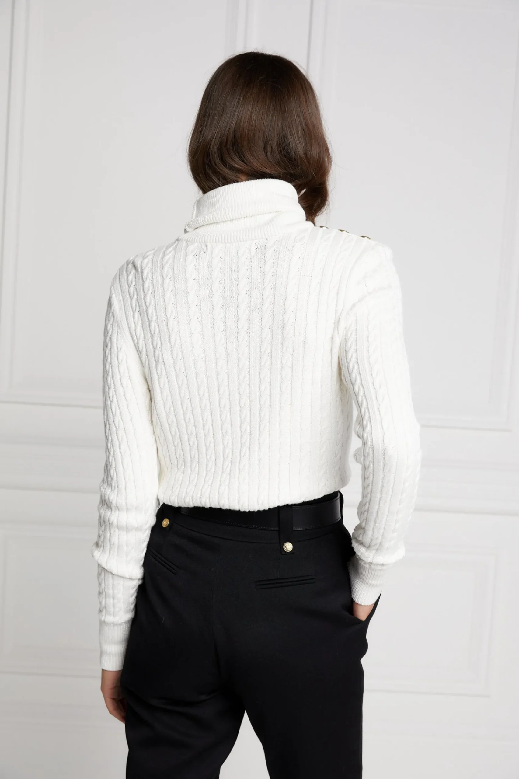 Seattle Roll Neck Cable Knit