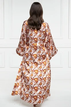 Silk Full Length Dressing Gown