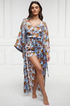 Silk Full Length Dressing Gown