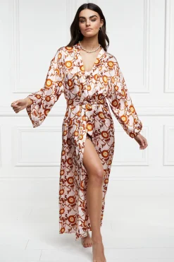 Silk Full Length Dressing Gown