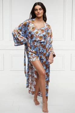 Silk Full Length Dressing Gown