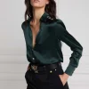 Silk V-Neck Blouse