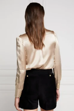 Silk V-Neck Blouse