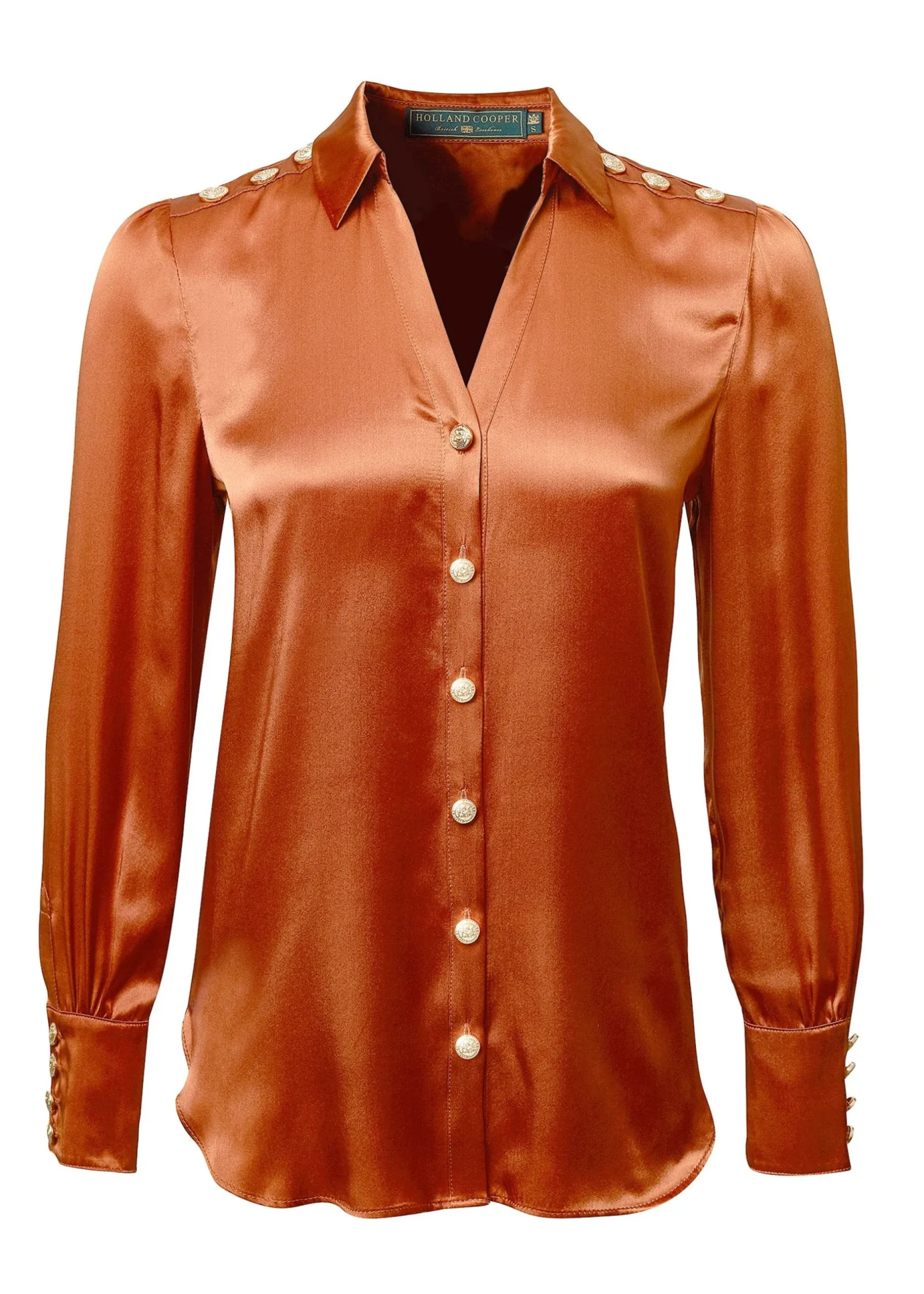 Silk V-Neck Blouse
