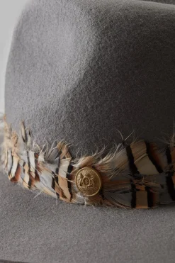 Trilby Hat Double Feather Band