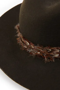 Trilby Hat Double Feather Band