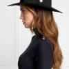 Trilby Hat Gold Feather