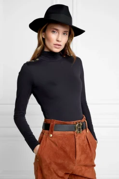 Trilby Hat Gold Feather