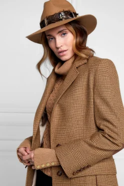 Trilby Hat Iridescent Feather Band