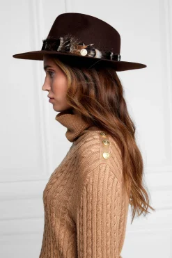 Trilby Hat Iridescent Feather Band