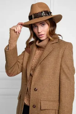 Trilby Hat Iridescent Feather Band