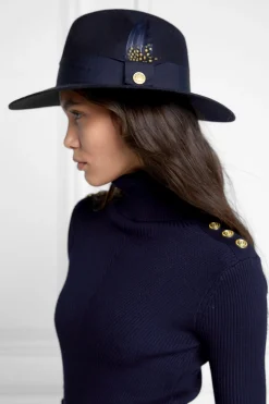 Trilby Hat Spot Feather