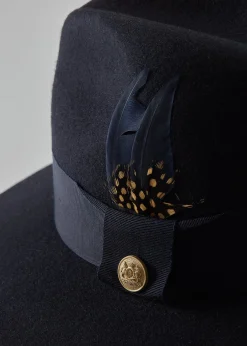 Trilby Hat Spot Feather