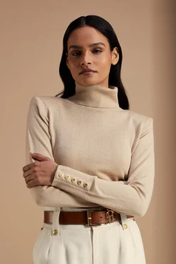 Victoria Cashmere Roll Neck